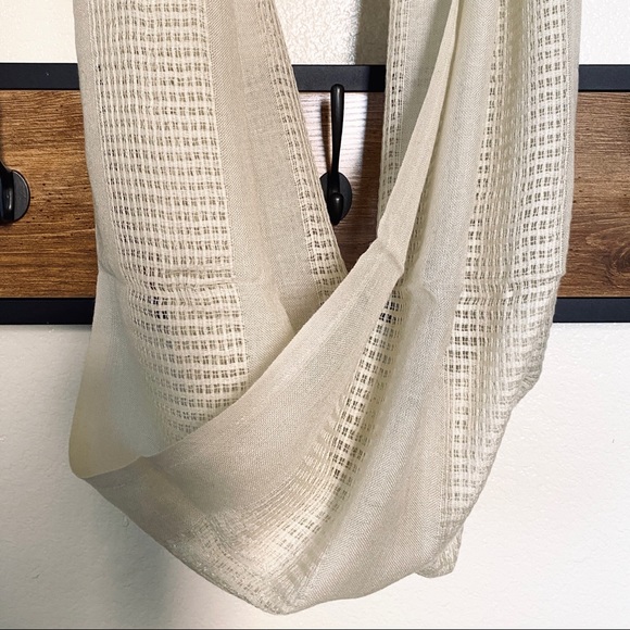 Cream Circle Scarf - Picture 2 of 2